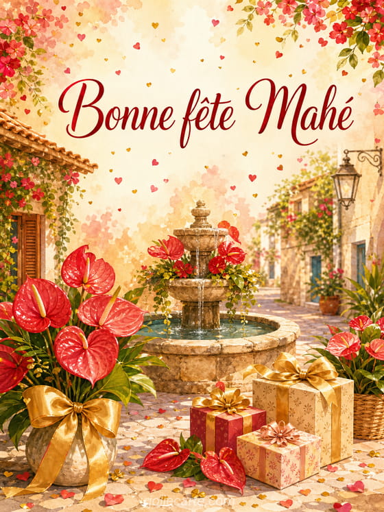 Carte bonne fĂȘte MahĂ©