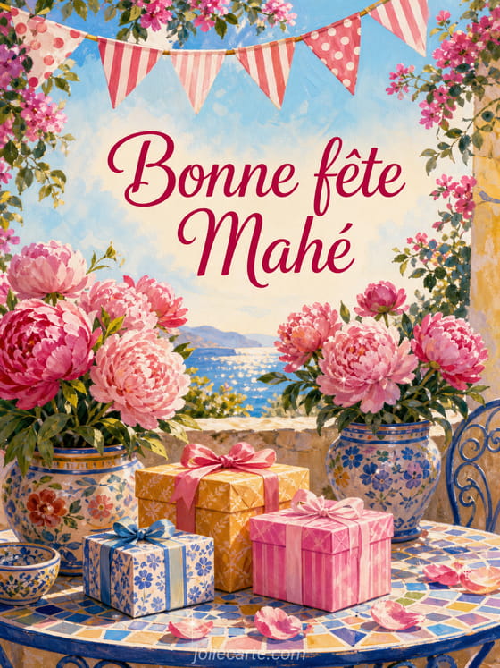 Carte bonne fĂȘte MahĂ©