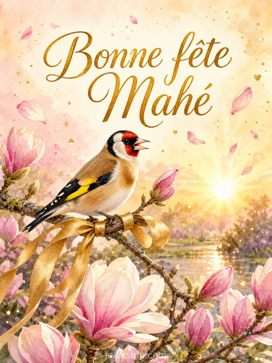 Carte bonne fĂȘte MahĂ©