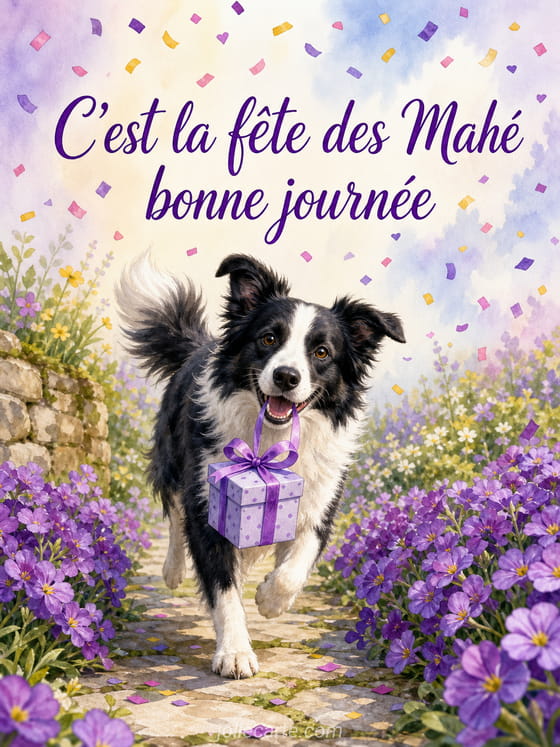 Carte bonne fĂȘte MahĂ©