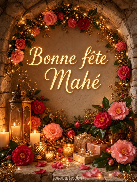 Carte bonne fĂȘte MahĂ©