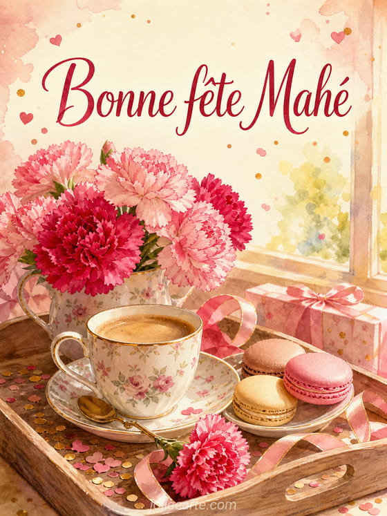 Carte bonne fĂȘte MahĂ©