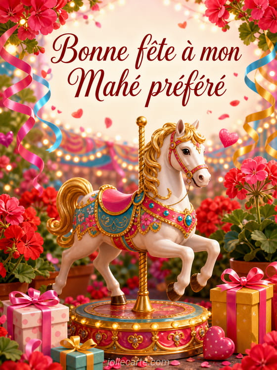 Carte bonne fĂȘte MahĂ©