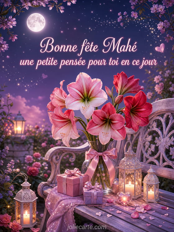 Carte bonne fĂȘte MahĂ©