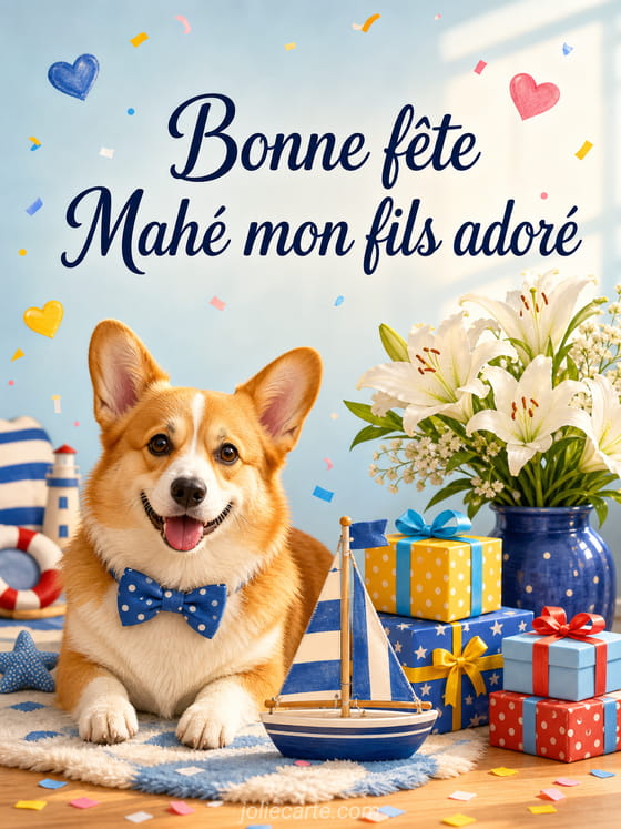 Carte bonne fĂȘte MahĂ©