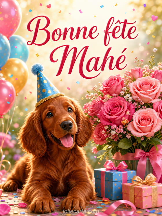 Carte bonne fĂȘte MahĂ©