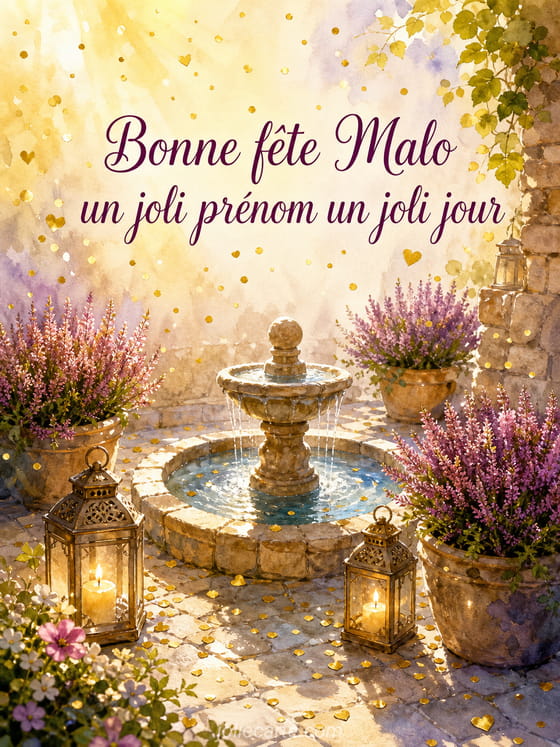 Carte bonne fĂȘte Malo