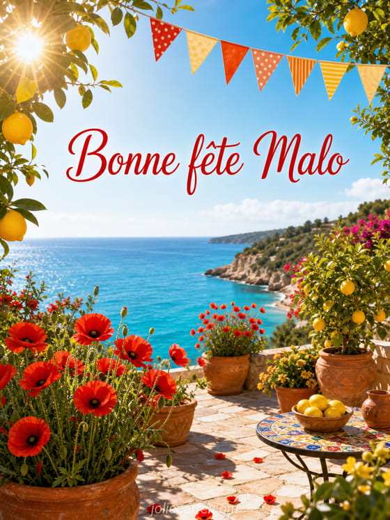 Carte bonne fĂȘte Malo