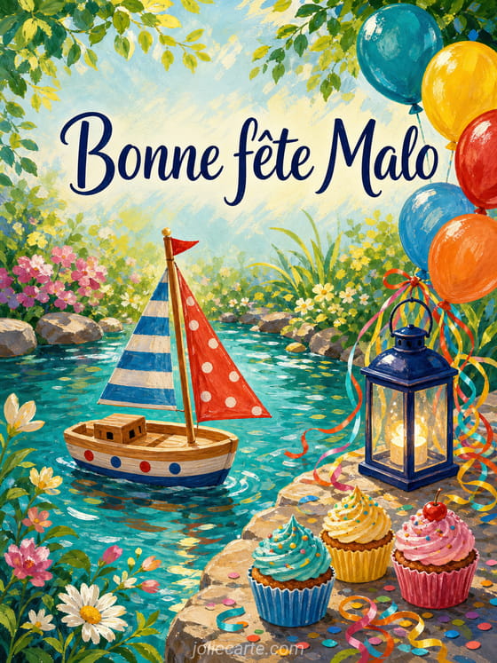 Carte bonne fĂȘte Malo