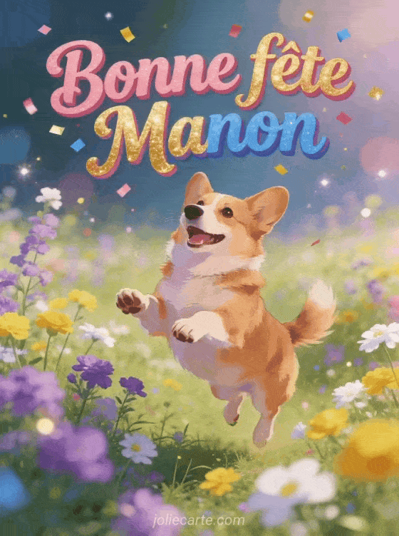 Bonne fête Manon - Manon gif bonne fete gratuit