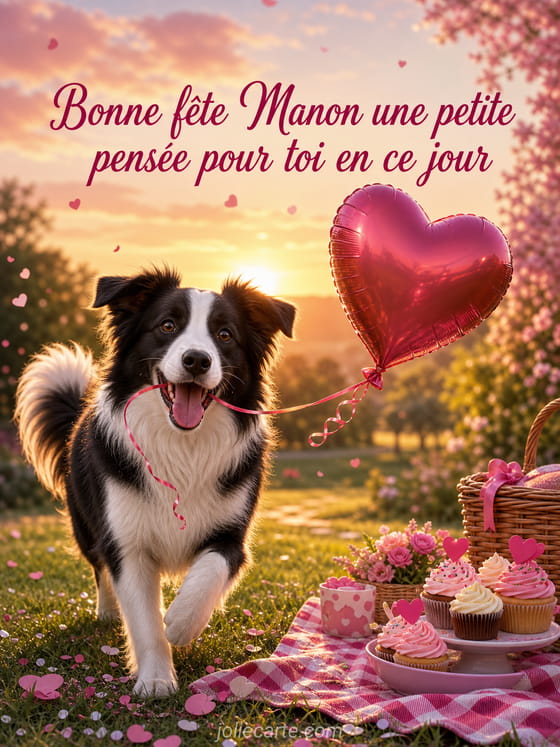 Carte bonne fête Manon