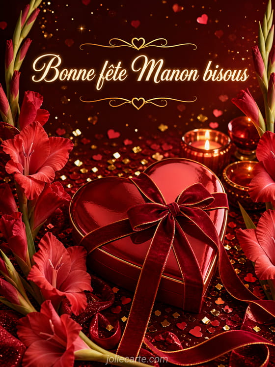Carte bonne fête Manon