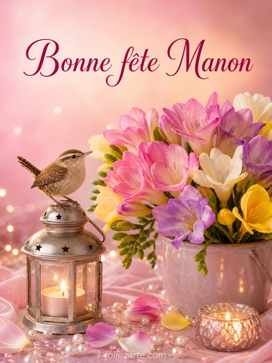Carte bonne fête Manon