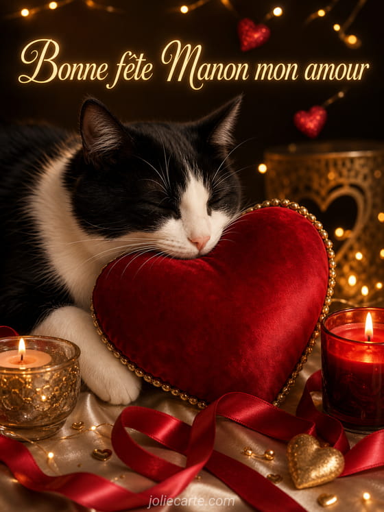 Carte bonne fête Manon