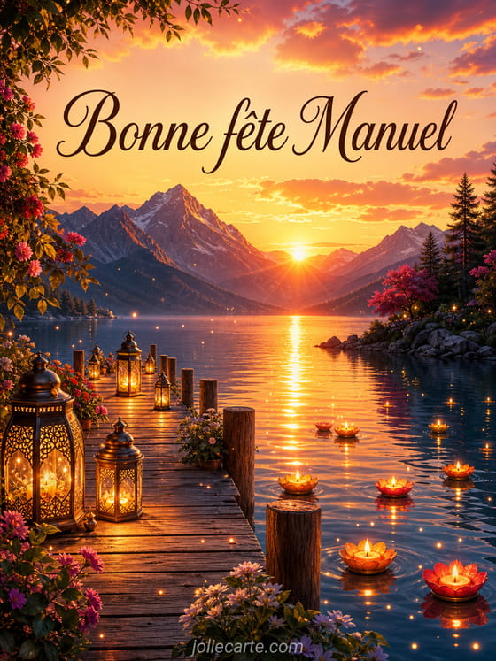 Carte bonne fête Manuel