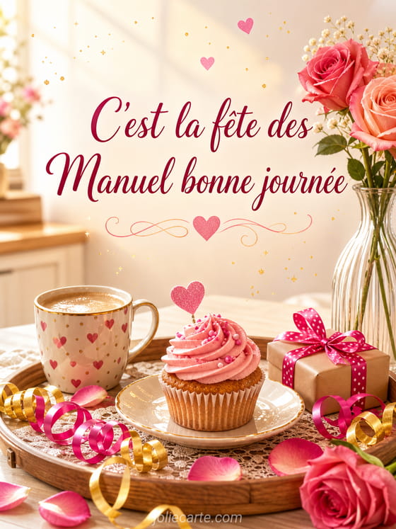 Carte bonne fête Manuel