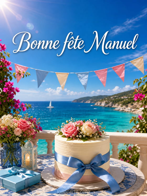 Carte bonne fête Manuel