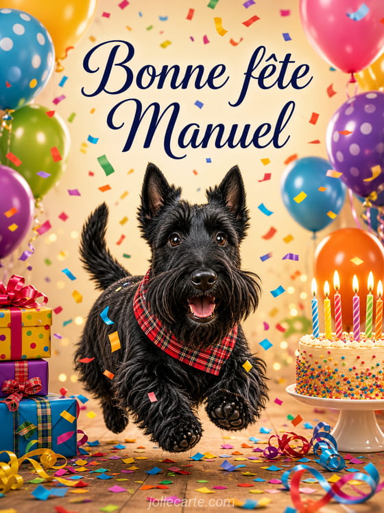Carte bonne fête Manuel