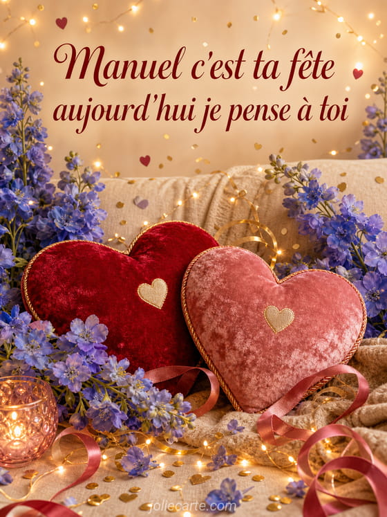 Carte bonne fête Manuel