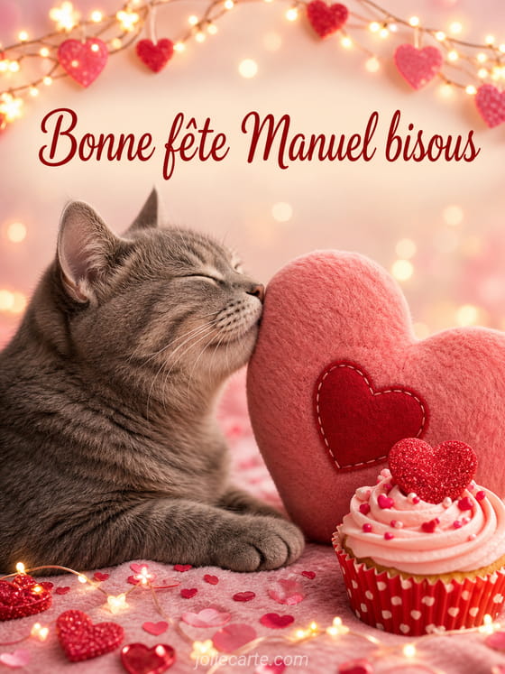 Carte bonne fête Manuel