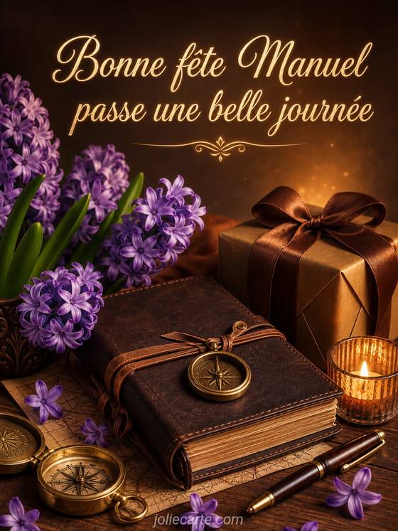 Carte bonne fête Manuel