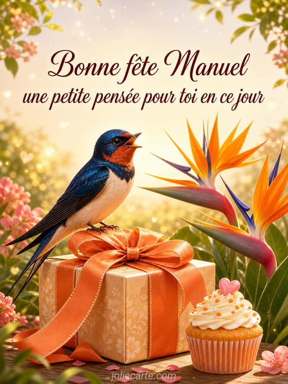 Carte bonne fête Manuel
