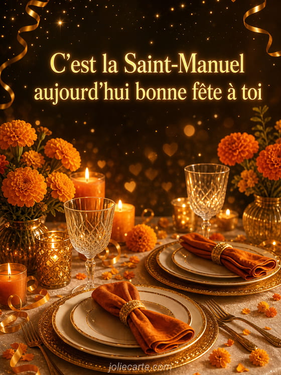 Carte bonne fête Manuel