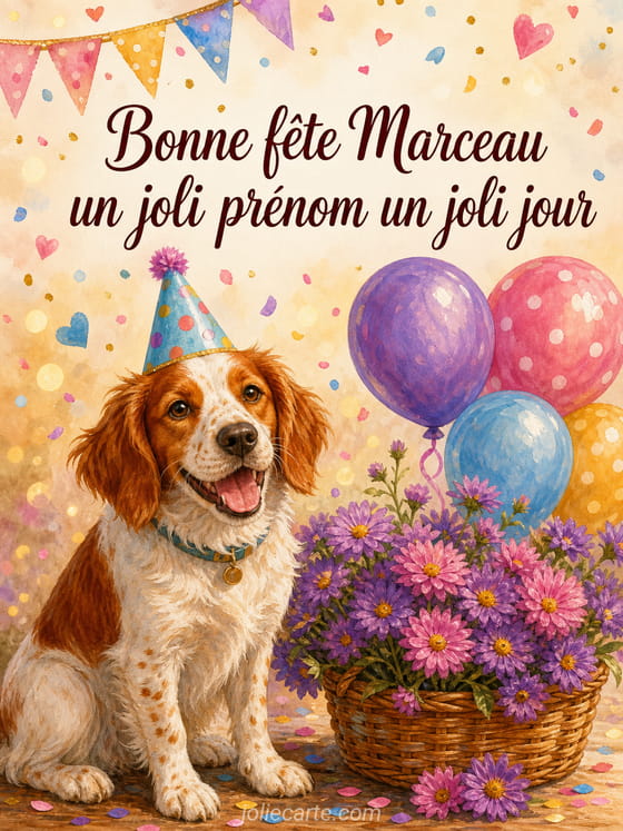 Carte bonne fête Marceau