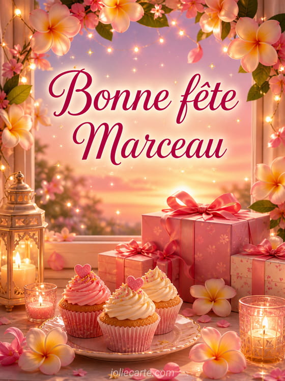Carte bonne fête Marceau