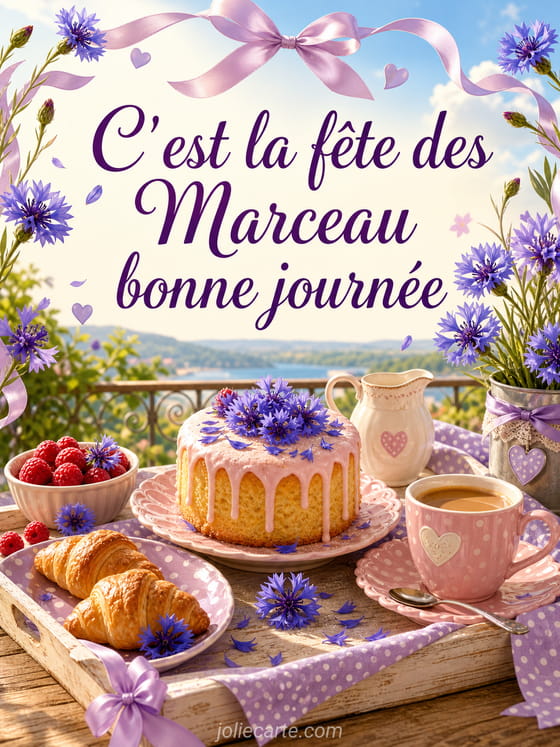 Carte bonne fête Marceau