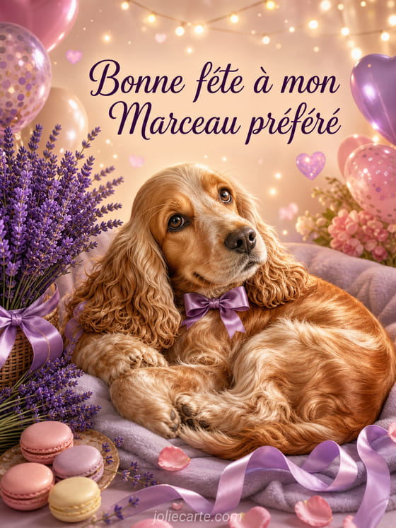 Carte bonne fête Marceau
