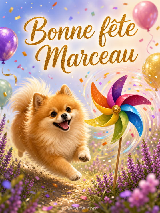 Carte bonne fête Marceau