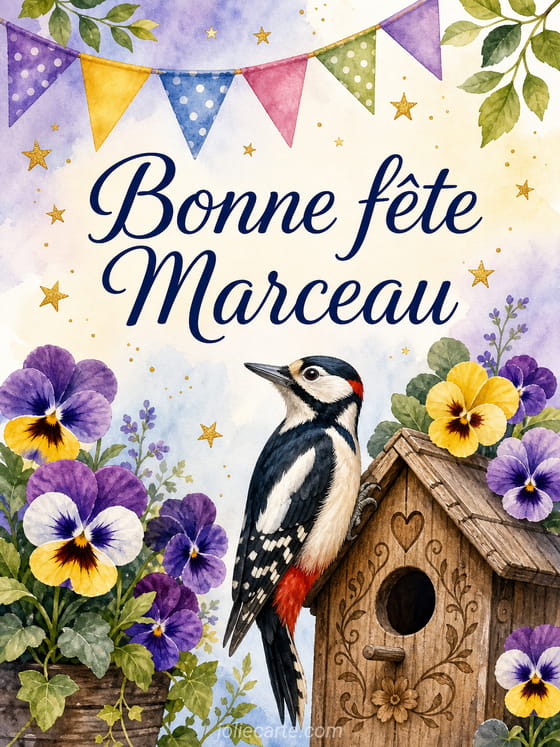 Carte bonne fête Marceau