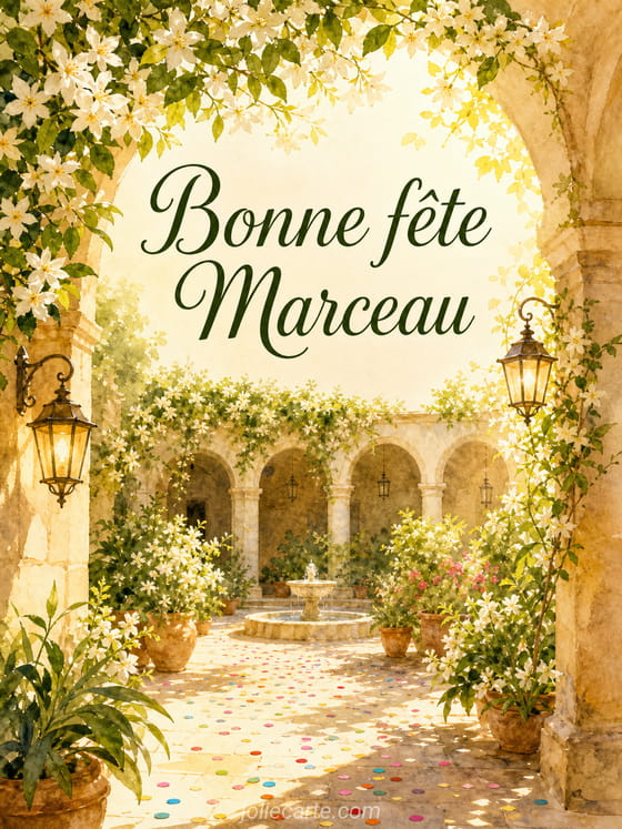 Carte bonne fête Marceau