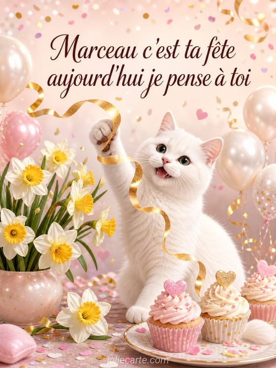 Carte bonne fête Marceau