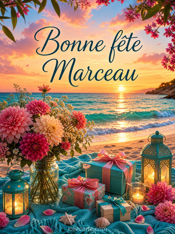 Carte bonne fête Marceau