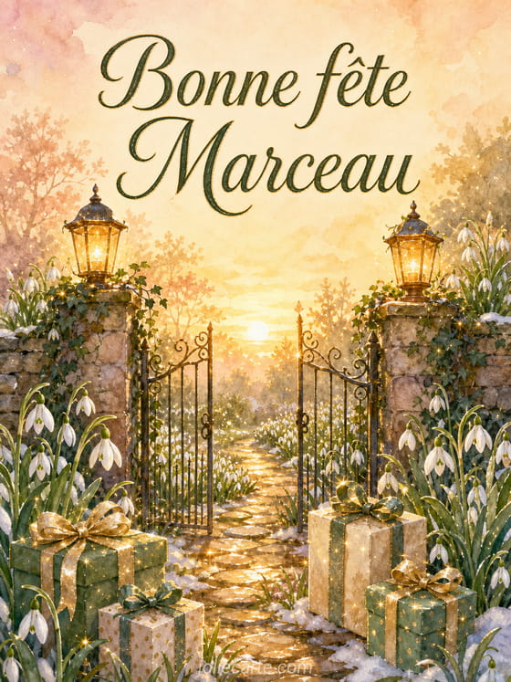 Carte bonne fête Marceau