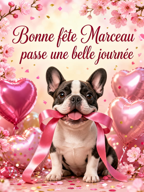 Carte bonne fête Marceau
