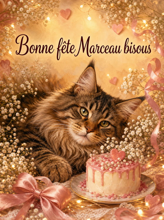 Carte bonne fête Marceau