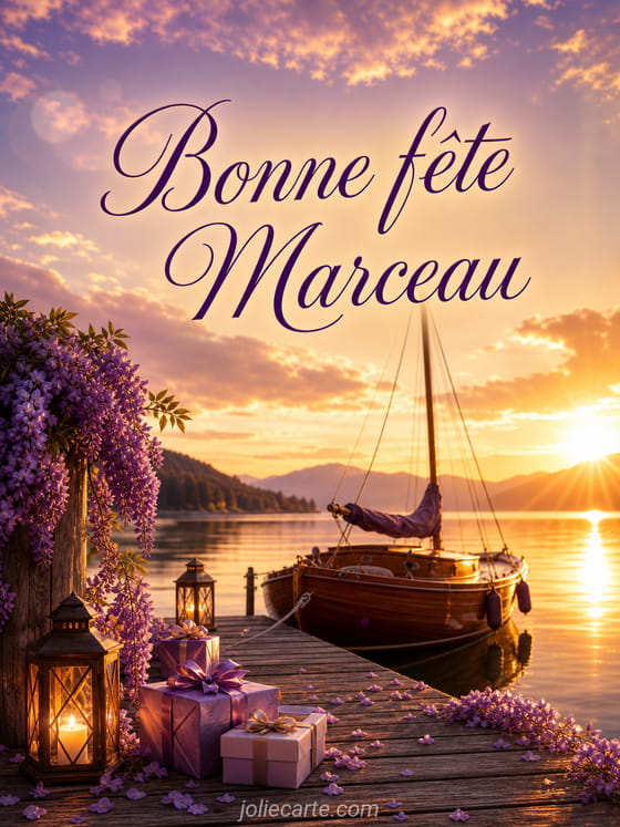 Carte bonne fête Marceau