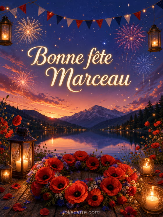 Carte bonne fête Marceau