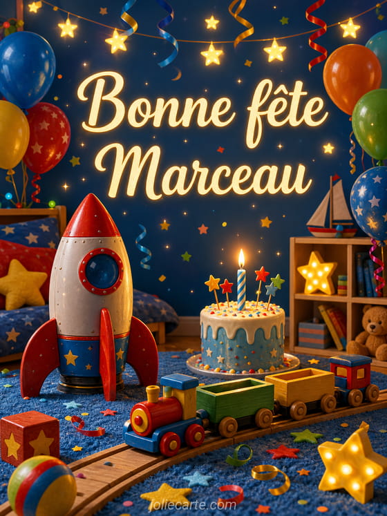 Carte bonne fête Marceau