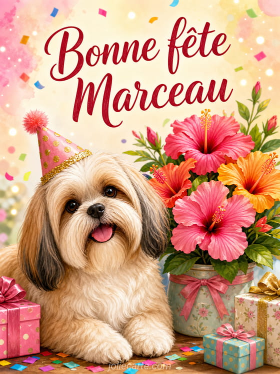 Carte bonne fête Marceau