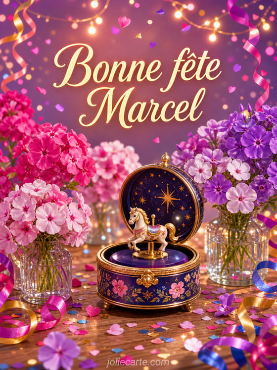 Carte bonne fête Marcel