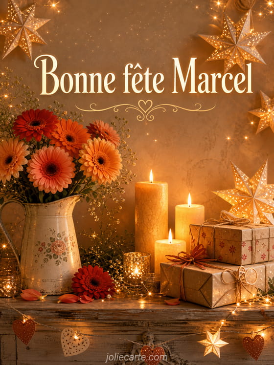 Carte bonne fête Marcel