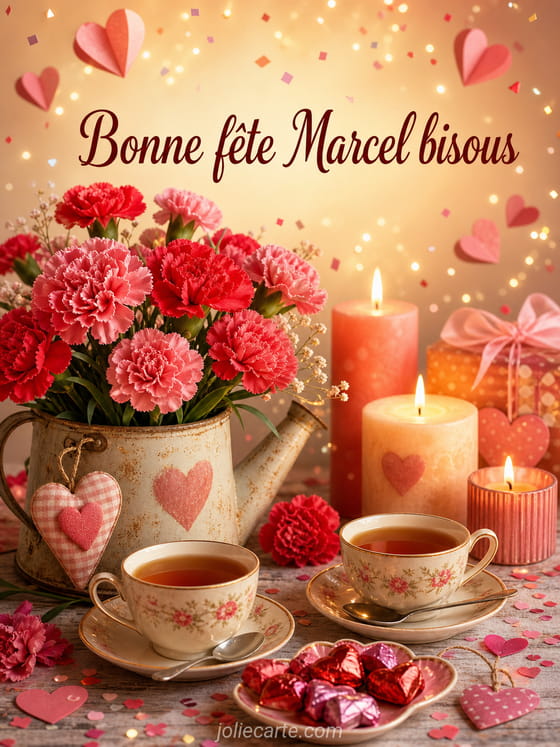 Carte bonne fête Marcel