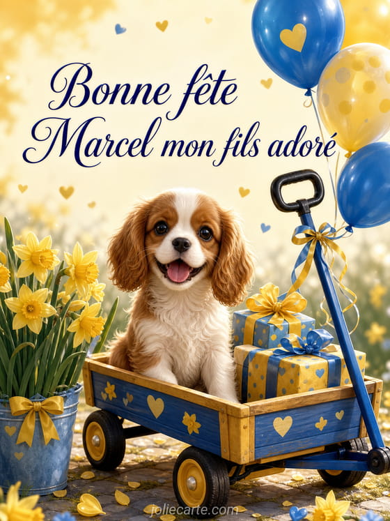 Carte bonne fête Marcel