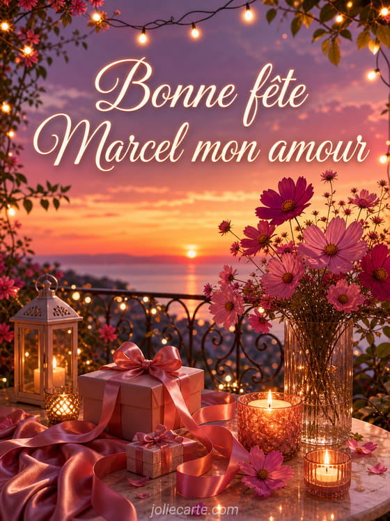 Carte bonne fête Marcel