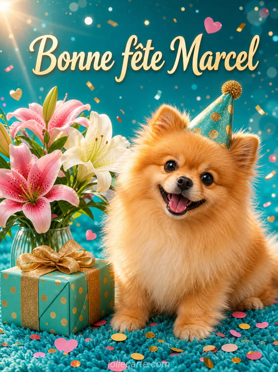 Carte bonne fête Marcel