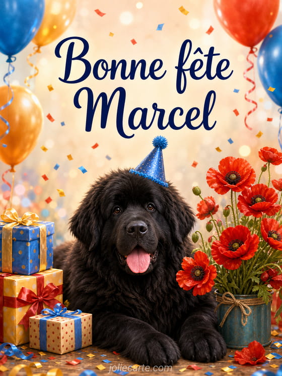 Carte bonne fête Marcel